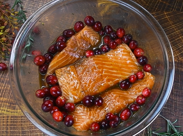 Cranberry Orange Baked Salmon - Step 3